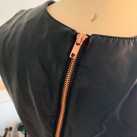 *SOLD* CO by Cotton On faux leather peplum top - Picture 7 of 14